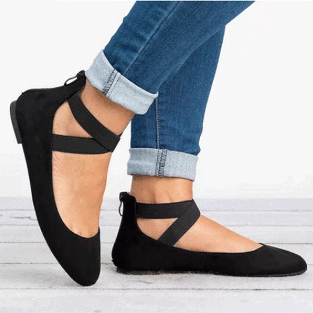 Forró Flats Elastic Ankle Strap