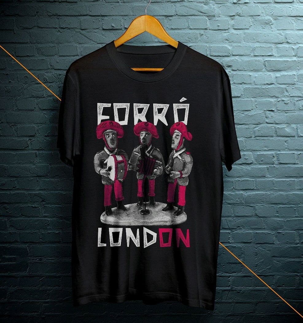 Forro London t-shirt back and White