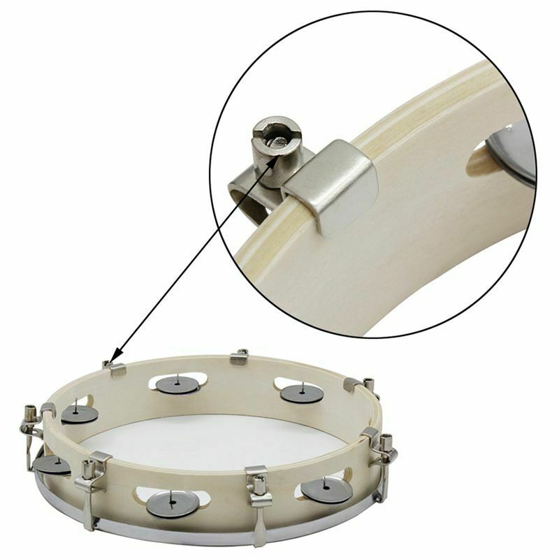 Tambourine Capoeira Leather Drum Tambourine Samba Brasil Wooden Tambo